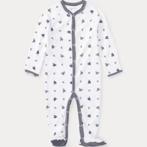 Polo Bear Cotton Footed Coverall